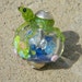 Handmade Lampwork focal bead- Frog Pond- snow globe bead - SRA