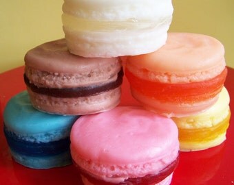 French Macaron Soap Complete Set - French Macaroon Soap, Food Soap, Realistic Food Soap, Dessert Soap, Soap Favors, Cake Soap, Teen Gift