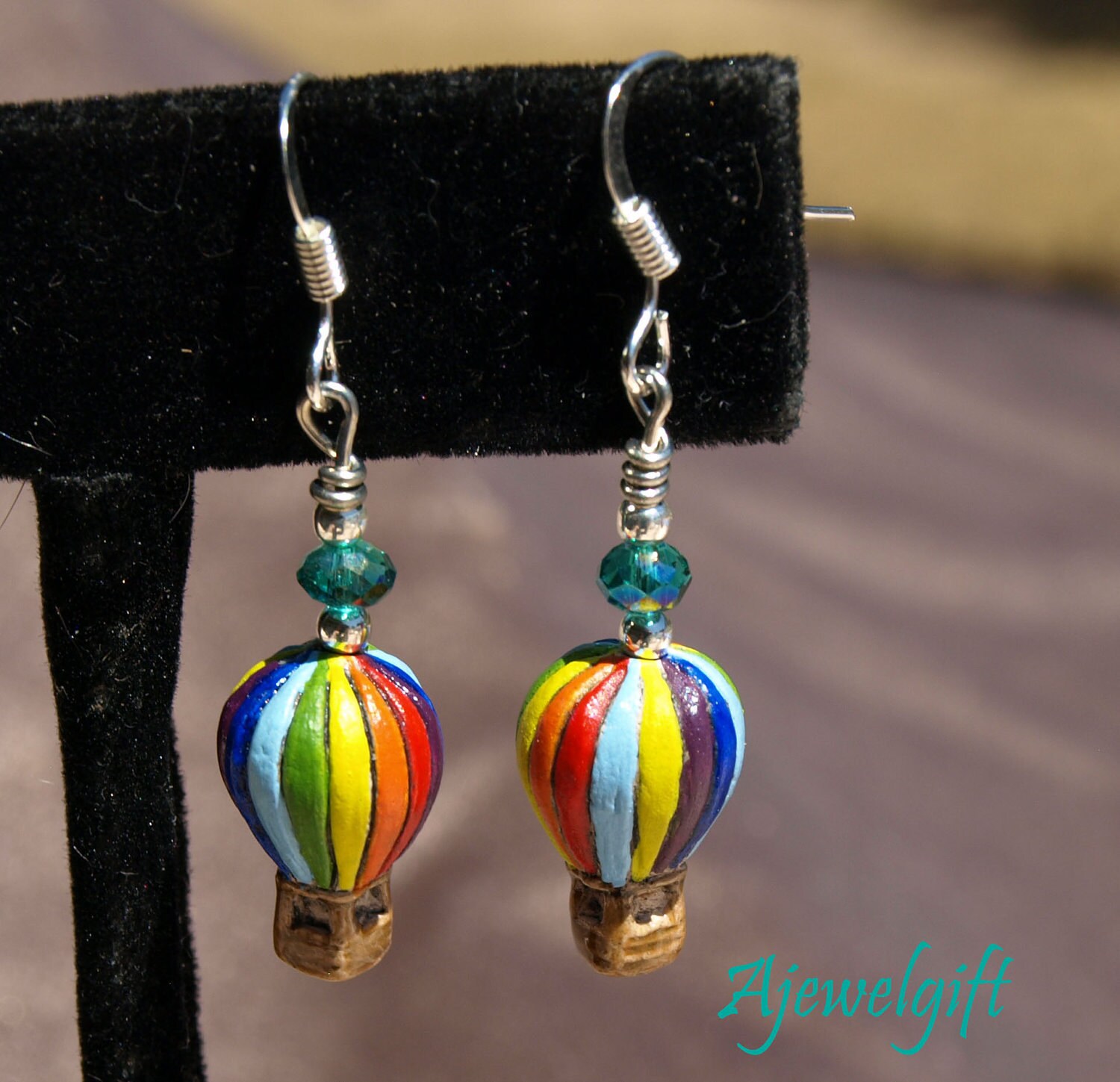 Hot Air Balloon Earrings 12063