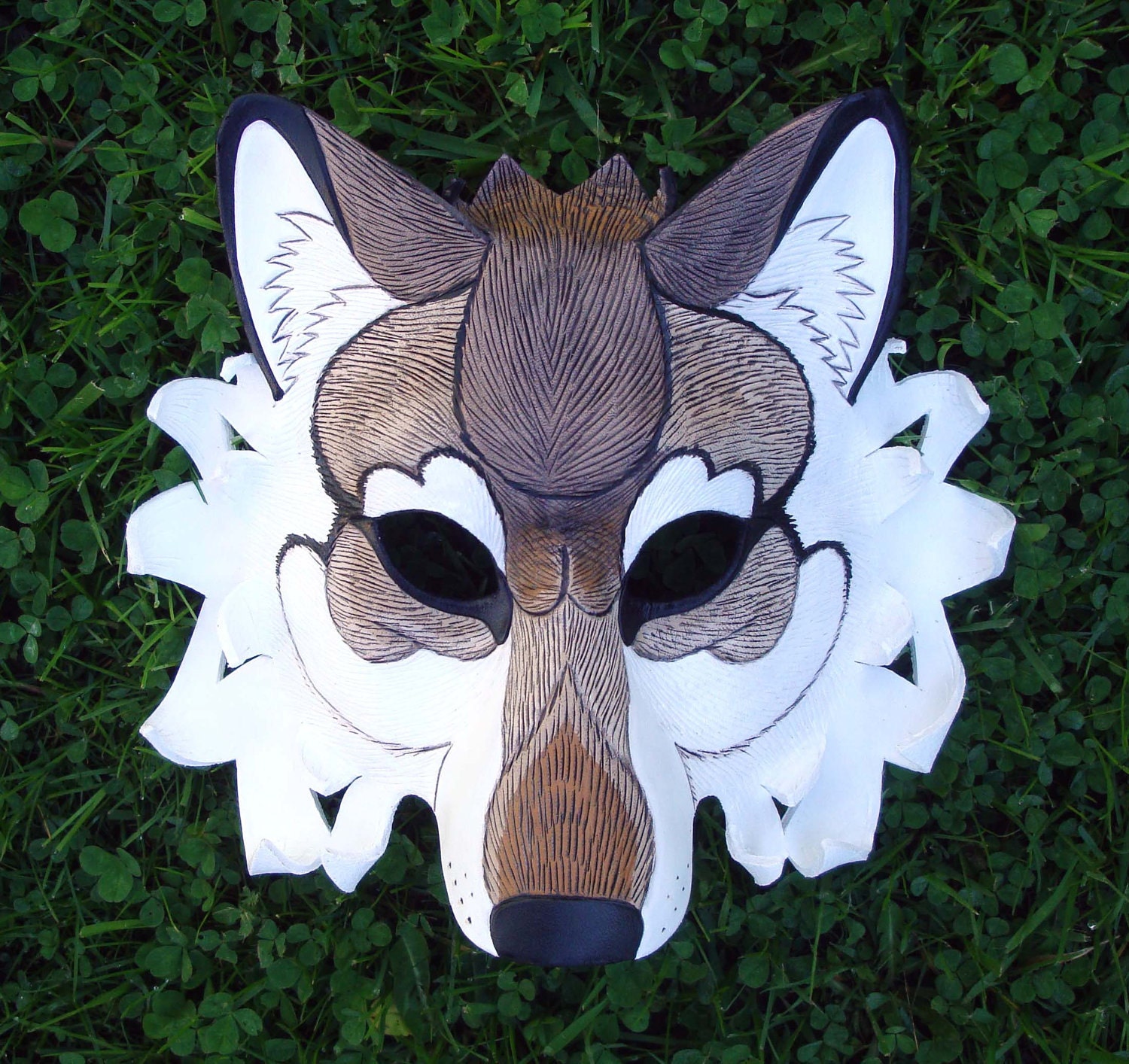 Dire Wolf Leather Mask... limited edition handmade leather