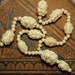 Vintage Carved Bone Bead Necklace