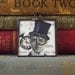 SALE Mixed Media Collage Pendant Steampunk Gentleman