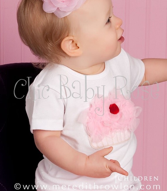 Pinkalicious Fluffy Cherry Cupcake Tank Tee or Long Sleeve