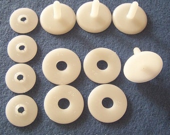 35MM Plastic Animal Doll Bear Joints - 4 Sets