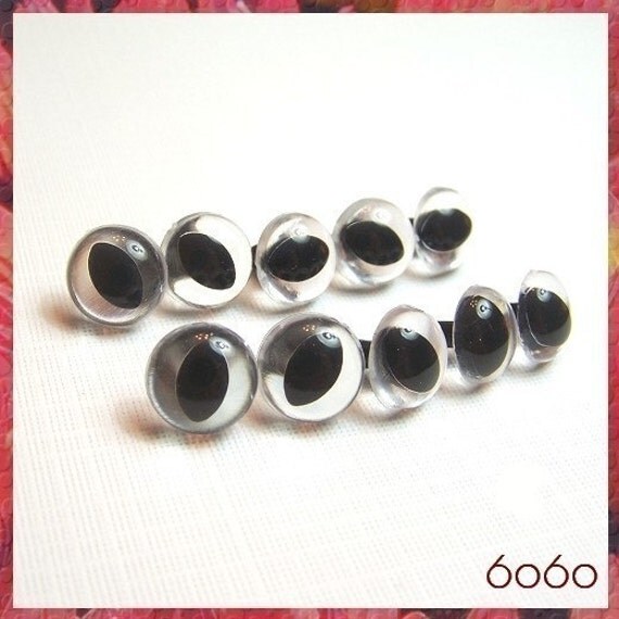 12 mm CLEAR CAT Amigurumi eyes Plastic eyes Safety eyes 5