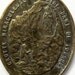 Apparition at Lourdes. Virgin Mary Large French Brass Medal 1800s
