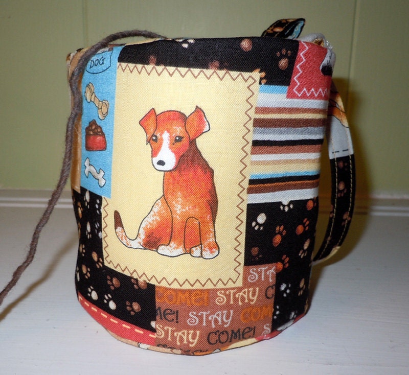 Dogs Yarn Owl Yarn Holder small size by DianaCouture on Etsy