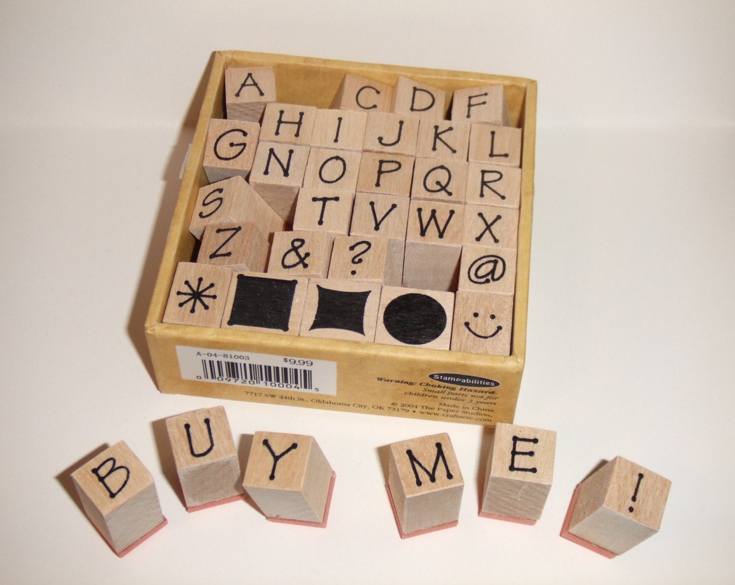 new mini alphabet rubber stamps in TINKERTOY font set by