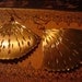 Stunning Asian Golden Fan Earrings