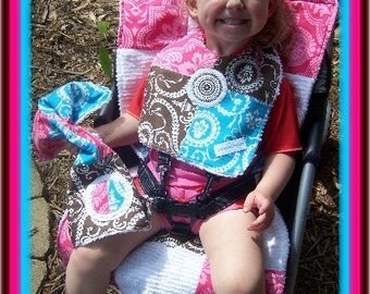 Cutiepies Couture custom boys girls boutique made five point stroller pad made just for you