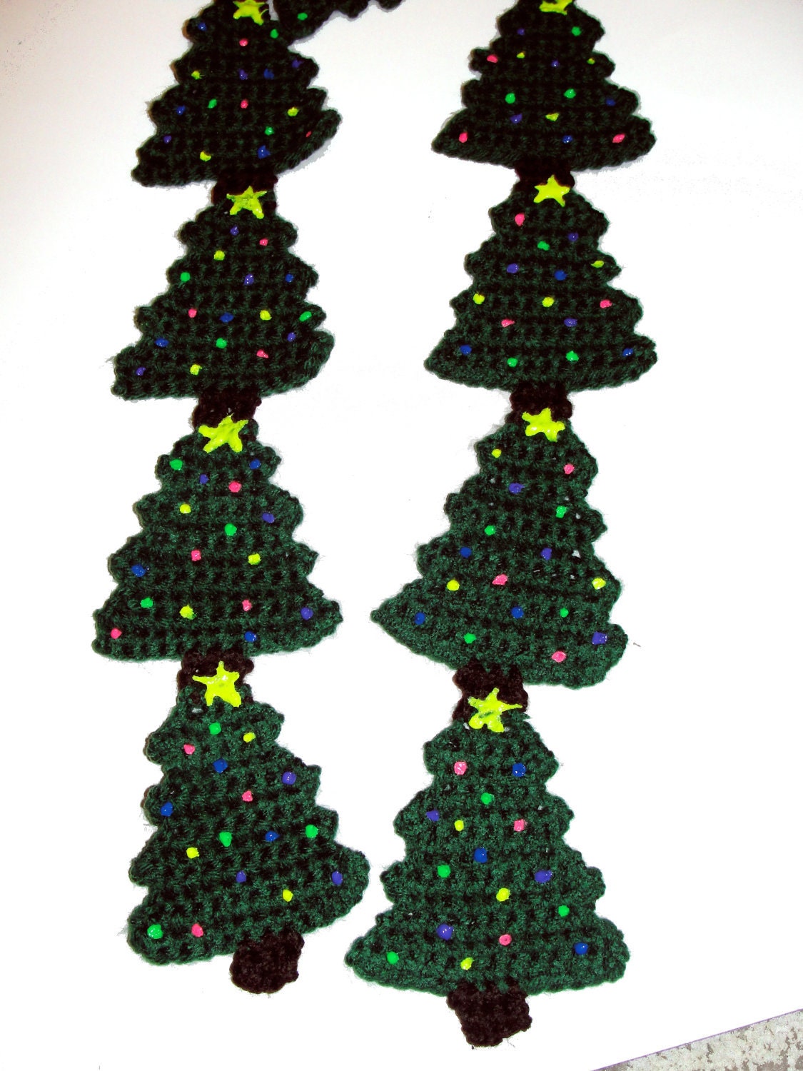 Download Crochet Christmas Tree Scarf Pdf Pattern