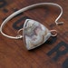 Quake, ON SALE, A Crazy Lace, Sterling, and Copper bangle bracelet