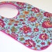 Baby Bib - PINK BOTANICAL Minky Bib