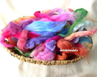Merino wool hand dyed hand painted with eco colors more then 30 colors 2.6oz/75gram