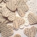 Vintage Pride and Prejudice Wedding Heart Confetti