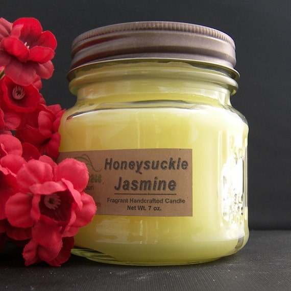 Items similar to HONEYSUCKLE JASMINE CANDLE Strong on Etsy