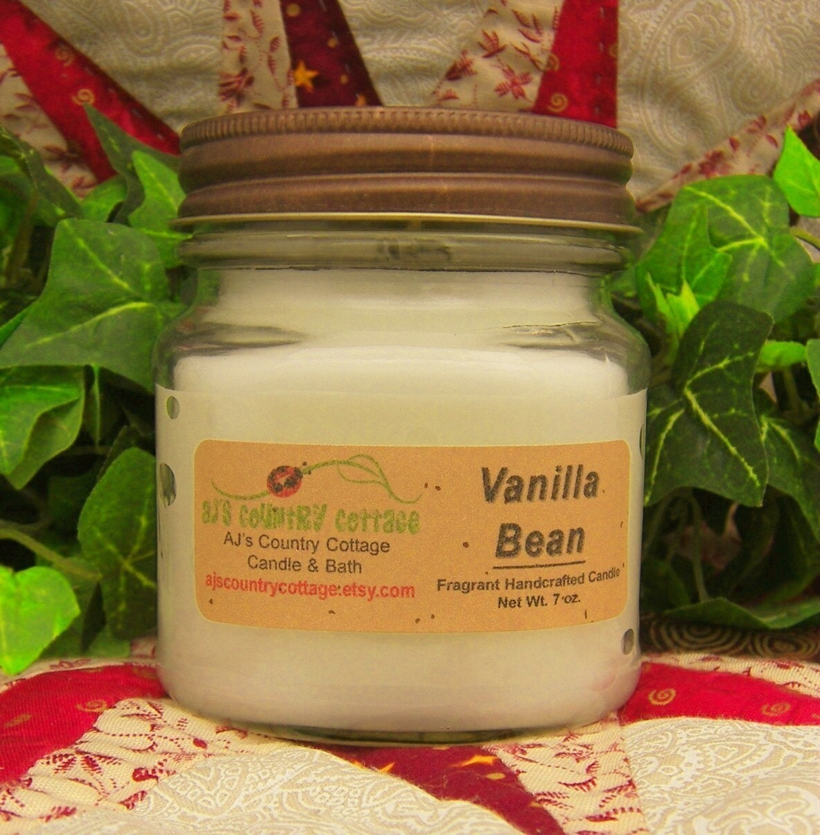VANILLA BEAN CANDLE Highly Scented