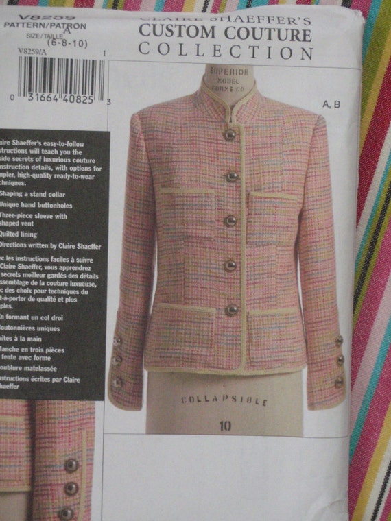 New Vogue 8259 Jacket Blazer Pattern Claire Shaeffers Custom