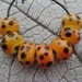 CHEETAH Lampwork Beads by Cherie SRA R114