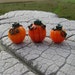 Lampwork Beads by Cherie Sra R114 PUMPKIN TRIO