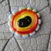 RAINBOW Handmade Glass BUTTON Lampwork Beads by Cherie Sra R114