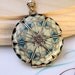Locket, Blue Locket, Something Blue Necklace, Bouquet Centerpiece, Cream Necklace, Turquoise Necklace, Baby Blue Locket, Bridal Necklace