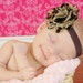 Newborn leopard baby headband othere sizes also available