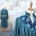 1970 dress Floral prairie dress size M/L