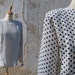 Vintage 1980 black & white polka dots CARVEN couture blouse size