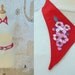 Vintage 1930 collar & belt set handpainted floral pattern