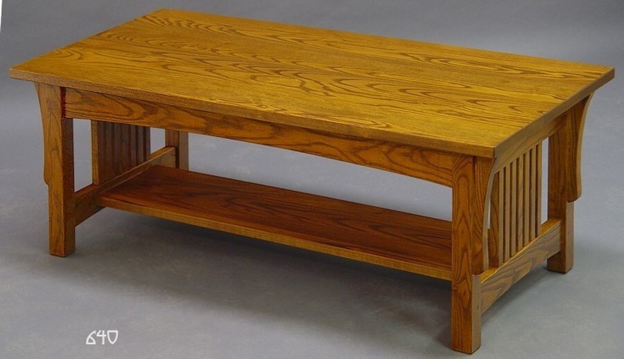 Mission Arts and Crafts Coffee Table made of Ash