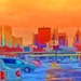 Pittsburgh Pa. Skyline Fine Art Photography, Enhanced Digital Art Print, 11x14 Giclee PRINT, EBSQ