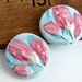 Handmade Polymer Clay Disc Beads - Imprint Series
