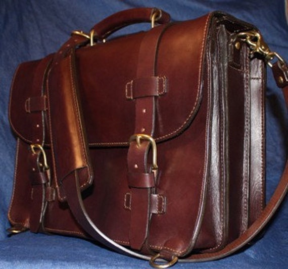 handcrafted leather briefcase