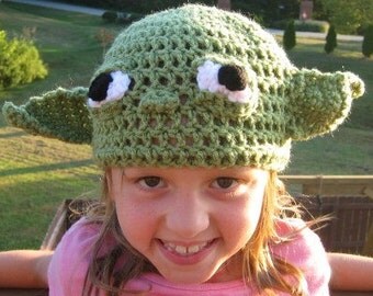 Star Wars Yoda Beanie Yoda Hat Star Wars Beanie Yoda Costume Star Wars Costume Star Wars photo prop star wars fan gift