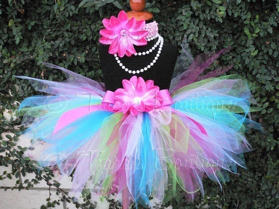 Girls Birthday Tutu Set Tutu Skirt and Headband Set Tons of