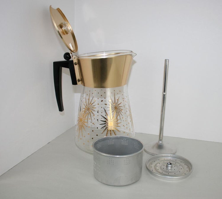 Vintage Glass Coffee Pot by MissTammys on Etsy