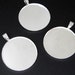 8pc Silver-plated round 25mm bezel setting BZ516S
