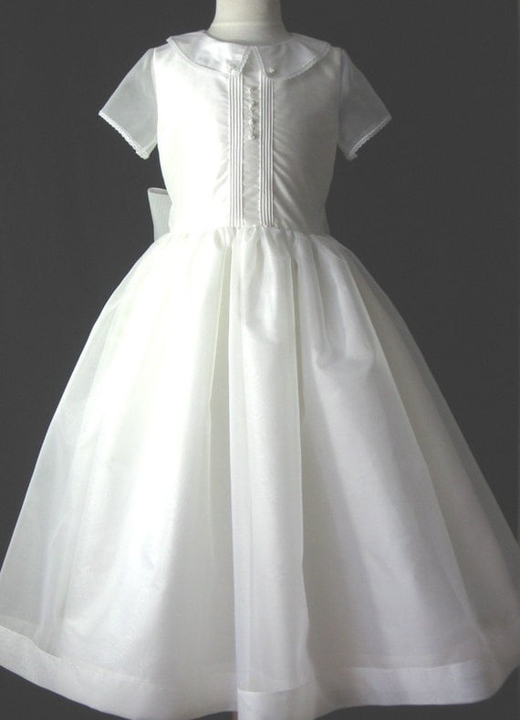 Silk Dupioni Handmade First Communion Dress