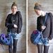 SALE... Purple Navajo Southwester Tundra leather bag
