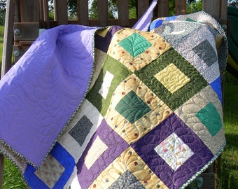 Beautiful quilted lap quilt
