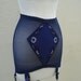 vintage 50s navy blue Garter girdle