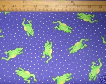 Purple jumping frogs, yard