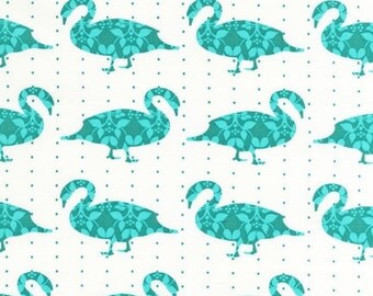 Laurie Wisbrun, Modern Whimsy Goose Fabric in Park , 1/2 yard