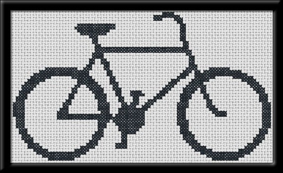 Bicycle Cross Stitch Pattern