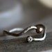 Sterling Silver and 14k gold Twig Ring with Diamond
