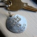 Your Beard is Good- Recycled Silver Coin Key Chain