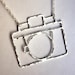 Sterling Silver Old Fashioned Camera Necklace- Handmade by Rachel Pfeffer- Holga