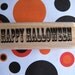 Spooky Font Happy Halloween Wood Mounted Rubber Stamp - Great for Your Halloween Creations