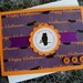 RESERVED Happy Halloween Owl Silhouette Greeting Card